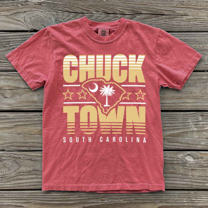 Chuck Town, South Carolina (Summer Haze) Comfort Colors Heavyweight T-Shirt