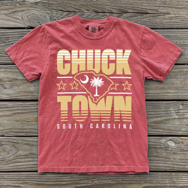 Chuck Town, South Carolina (Summer Haze) Comfort Colors Heavyweight T-Shirt