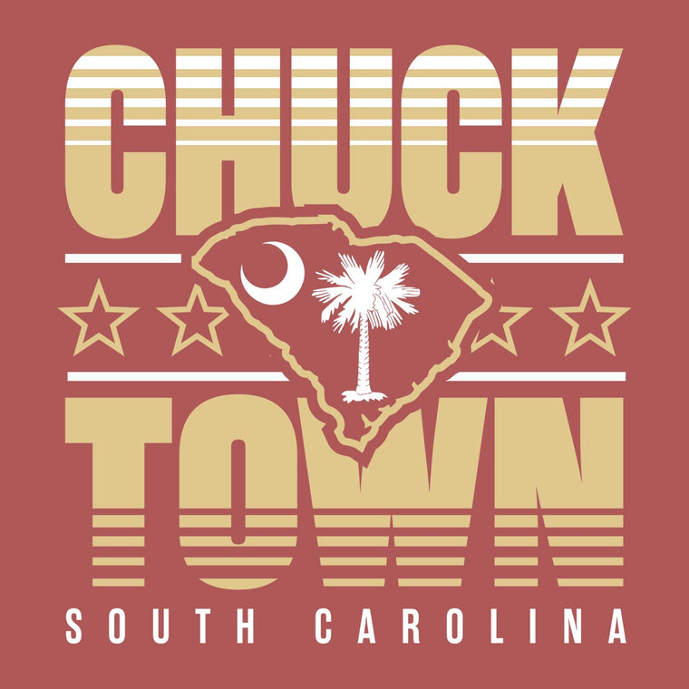 Chuck Town, South Carolina (Summer Haze) Comfort Colors Heavyweight T-Shirt