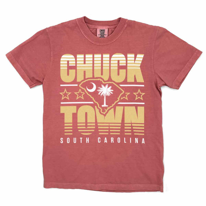Chuck Town, South Carolina (Summer Haze) Comfort Colors Heavyweight T-Shirt