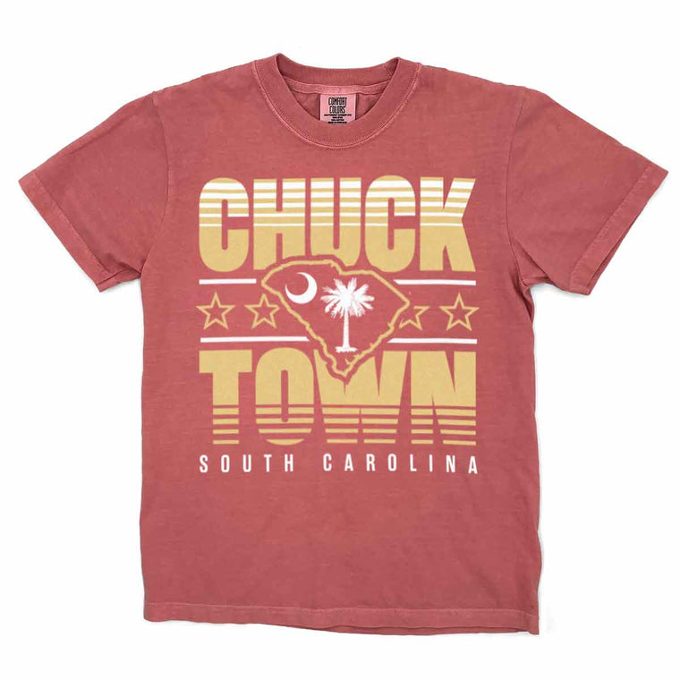 Chuck Town, South Carolina (Summer Haze) Comfort Colors Heavyweight T-Shirt