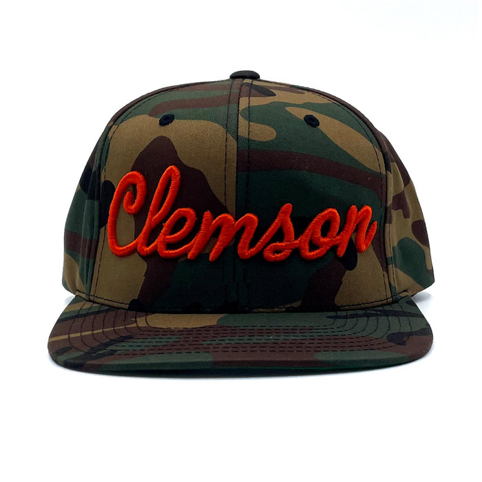 Clemson (Script) Snapback Hat