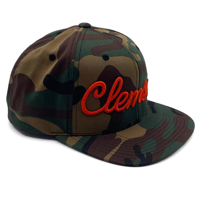 Clemson (Script) Snapback Hat