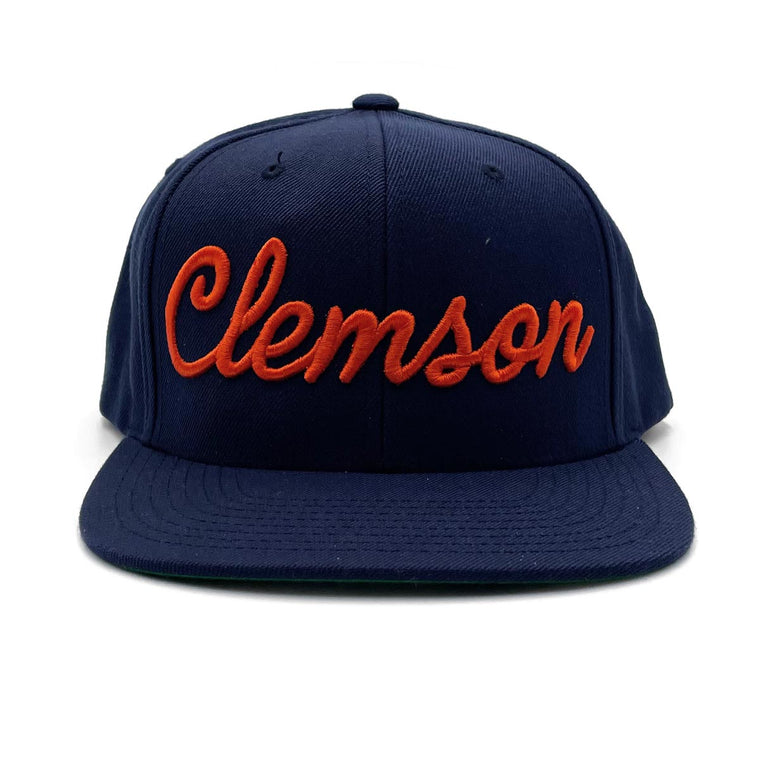 Clemson (Script) Snapback Hat