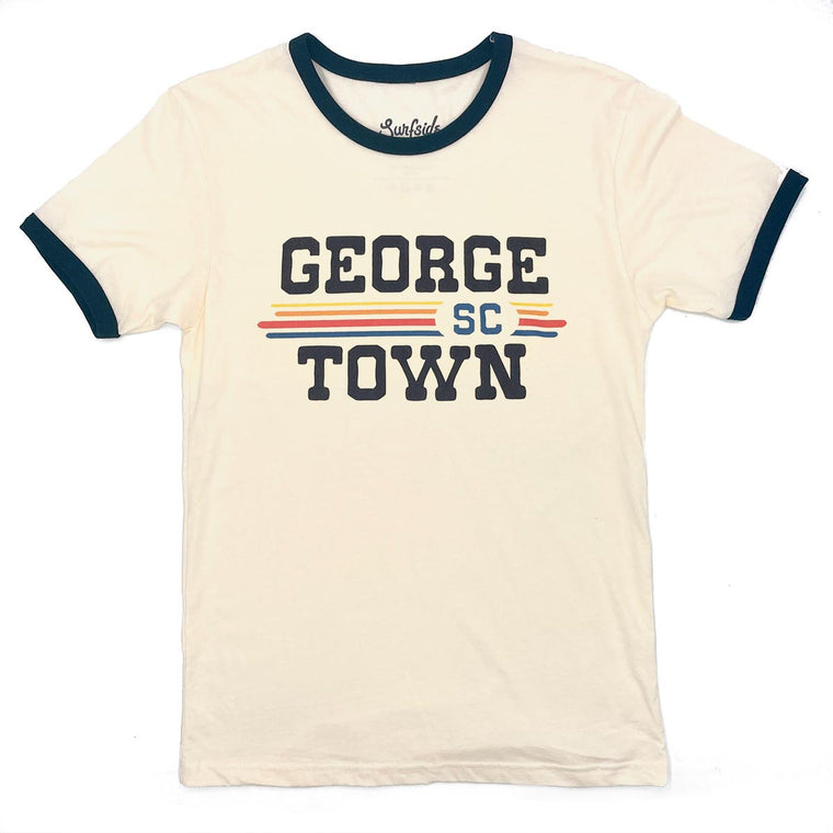 Georgetown, SC (Vintage Sunset) Unisex Ringer T-Shirt