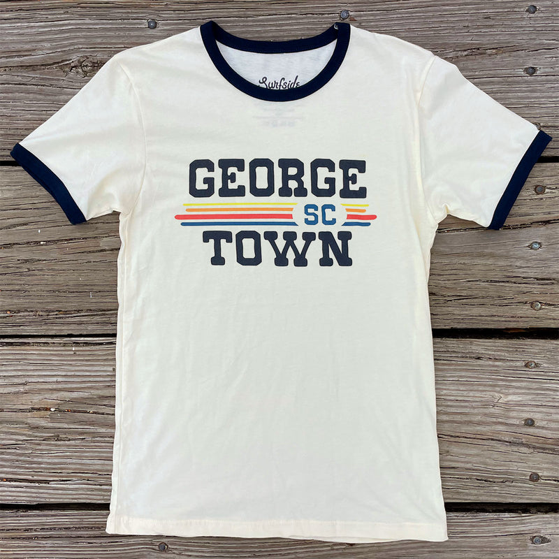 Georgetown, SC (Vintage Sunset) Unisex Ringer T-Shirt