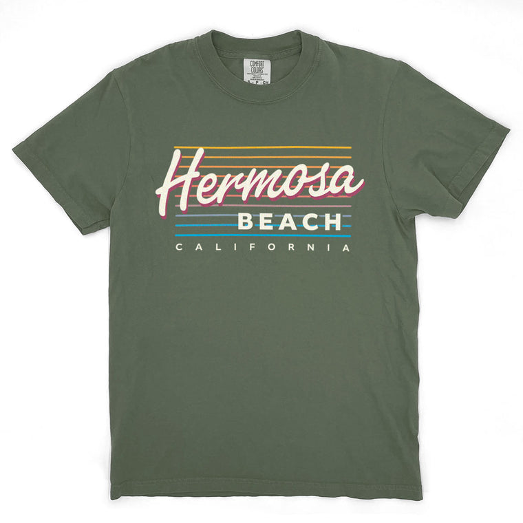 Hermosa Beach - California (Summer Nights) Comfort Colors Heavyweight T-Shirt
