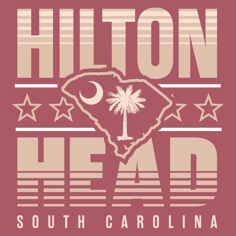 Hilton Head, South Carolina (Summer Haze) Comfort Colors Heavyweight T-Shirt