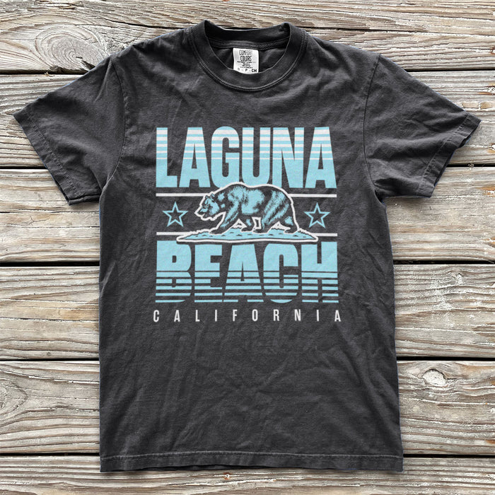 Laguna Beach, California (Summer Haze) Comfort Colors Heavyweight T-Shirt