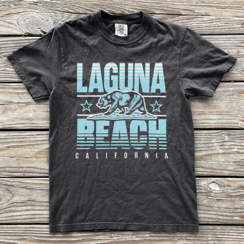 Laguna Beach, California (Summer Haze) Comfort Colors Heavyweight T-Shirt