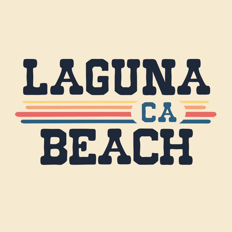 Laguna Beach, CA (Vintage Sunset) Unisex Ringer T-Shirt