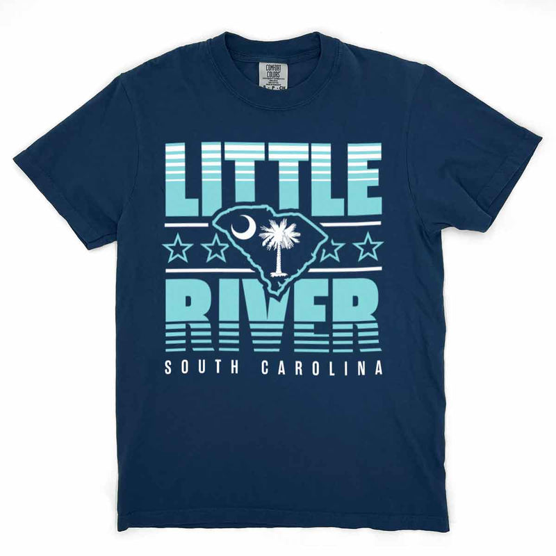 Little River, South Carolina (Summer Haze) Comfort Colors Heavyweight T-Shirt
