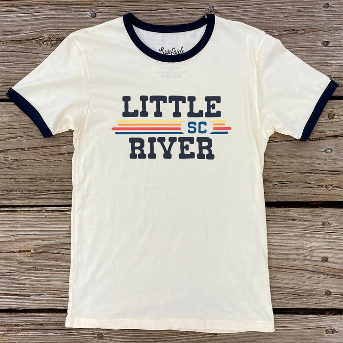Little River, SC (Vintage Sunset) Unisex Ringer T-Shirt