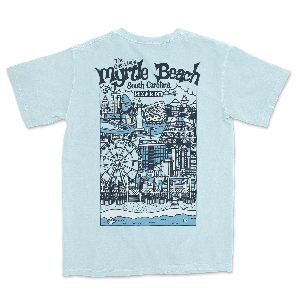 Myrtle Beach (The One & Only) Comfort Colors Heavyweight T-Shirt