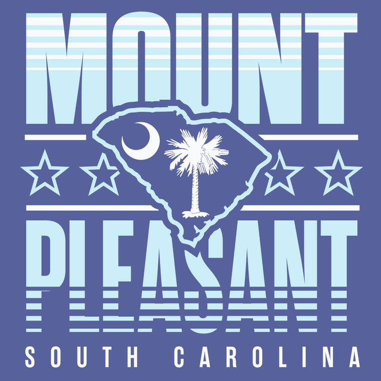 Mount Pleasant, South Carolina (Summer Haze) Comfort Colors Heavyweight T-Shirt