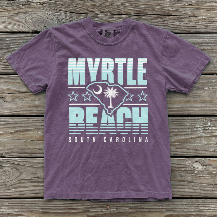 Myrtle Beach, South Carolina (Summer Haze) Comfort Colors Heavyweight T-Shirt