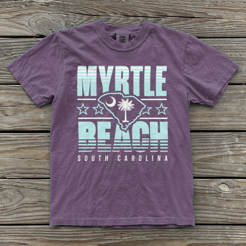 Myrtle Beach, South Carolina (Summer Haze) Comfort Colors Heavyweight T-Shirt