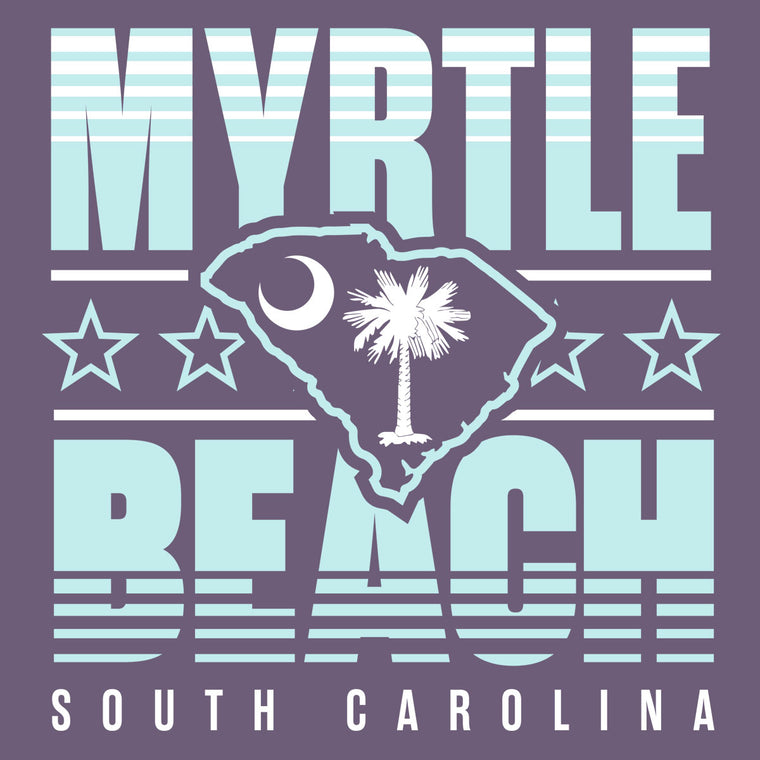 Myrtle Beach, South Carolina (Summer Haze) Comfort Colors Heavyweight T-Shirt