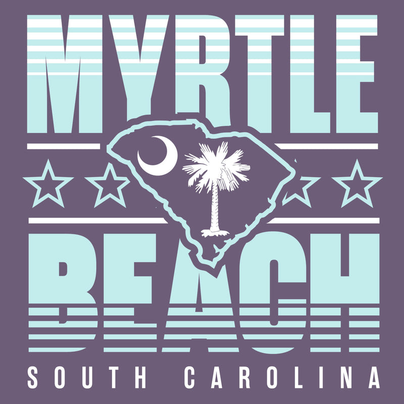Myrtle Beach, South Carolina (Summer Haze) Comfort Colors Heavyweight T-Shirt
