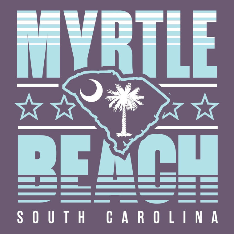 Myrtle Beach, South Carolina (Summer Haze) Comfort Colors Heavyweight T-Shirt