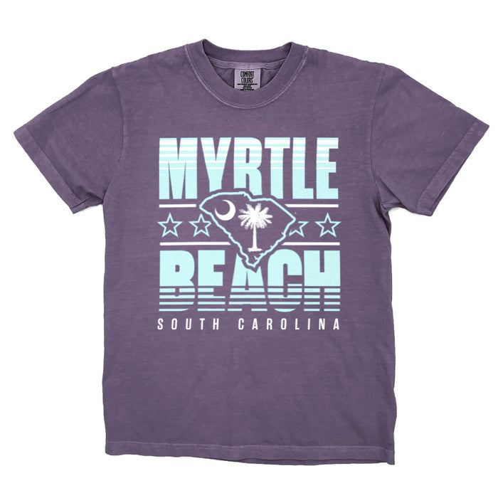 Myrtle Beach, South Carolina (Summer Haze) Comfort Colors Heavyweight T-Shirt