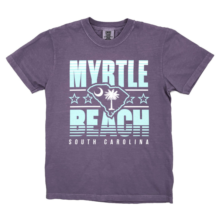 Myrtle Beach, South Carolina (Summer Haze) Comfort Colors Heavyweight T-Shirt
