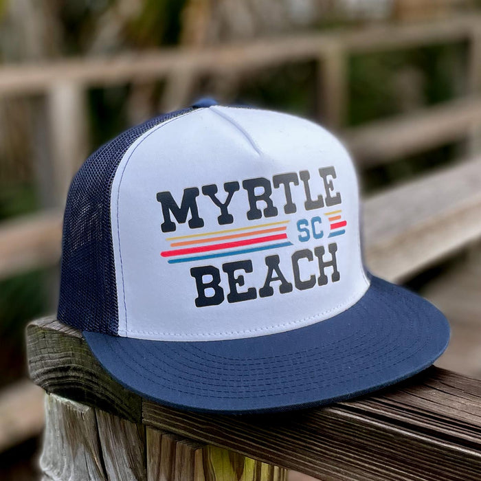 Myrtle Beach, SC (Vintage Sunset) Trucker Cap