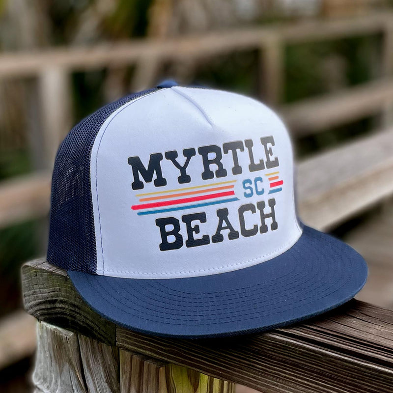 Myrtle Beach, SC (Vintage Sunset) Trucker Cap