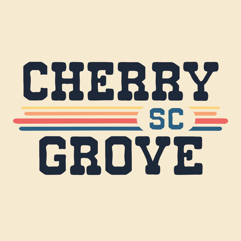 Cherry Grove, SC (Vintage Sunset) Unisex Ringer T-Shirt