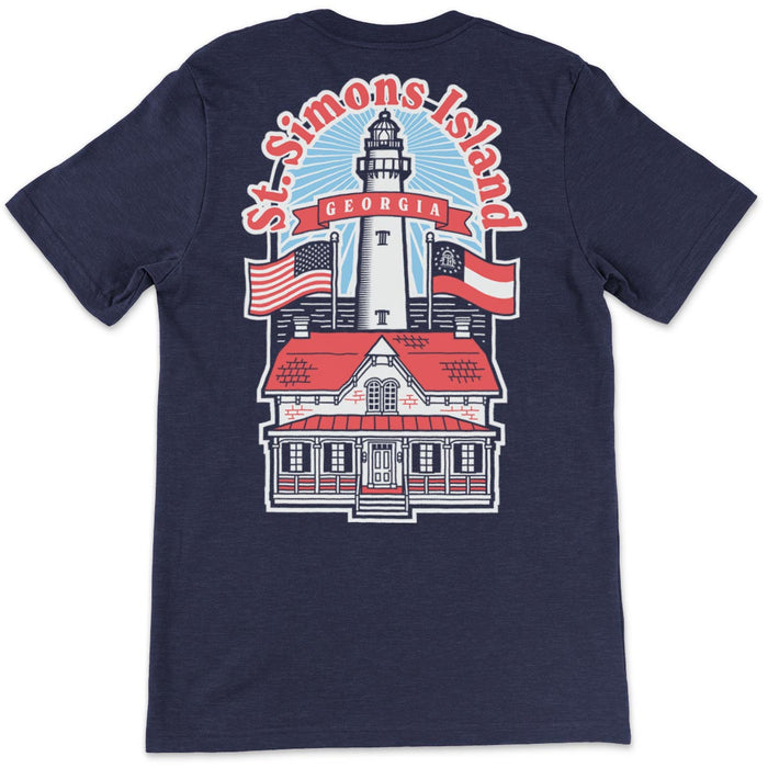 St. Simons Island - Georgia (Lighthouse) Unisex T-Shirt