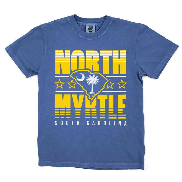 North Myrtle, South Carolina (Summer Haze) Comfort Colors Heavyweight T-Shirt