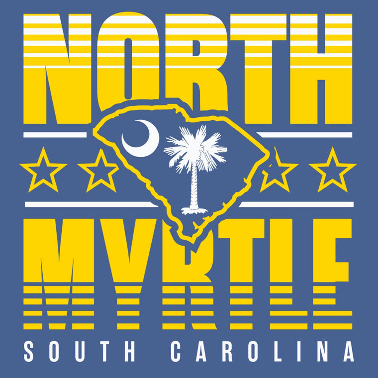 North Myrtle, South Carolina (Summer Haze) Comfort Colors Heavyweight T-Shirt
