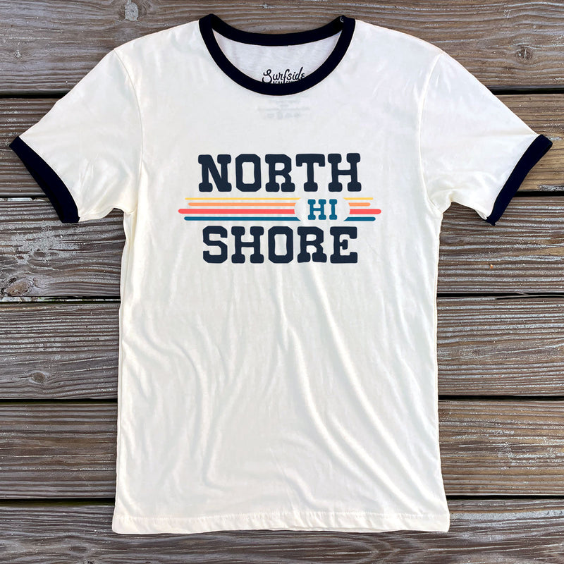 North Shore, HI (Vintage Sunset) Unisex Ringer T-Shirt