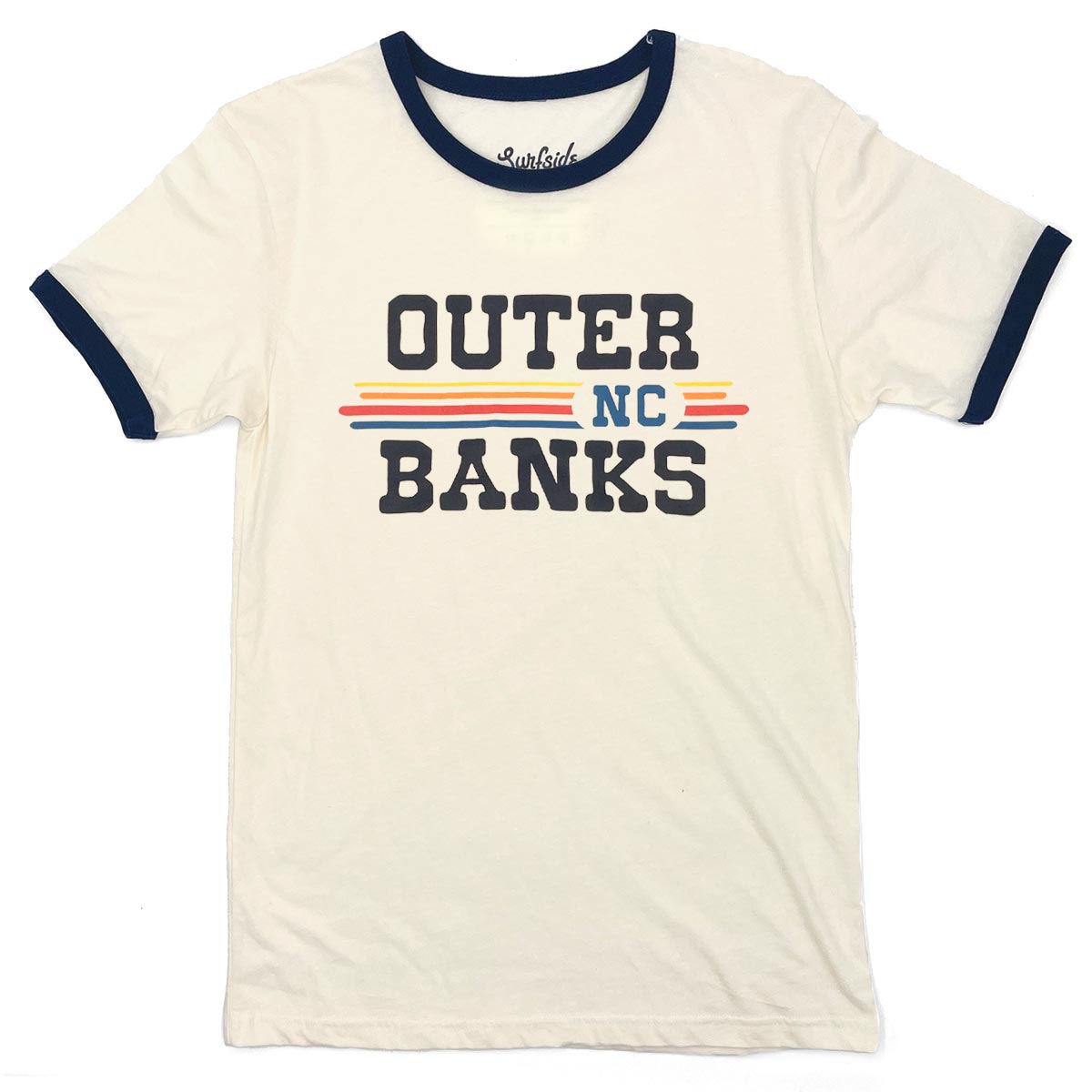 Outer Banks, NC (Vintage Sunset) Unisex Ringer T-Shirt