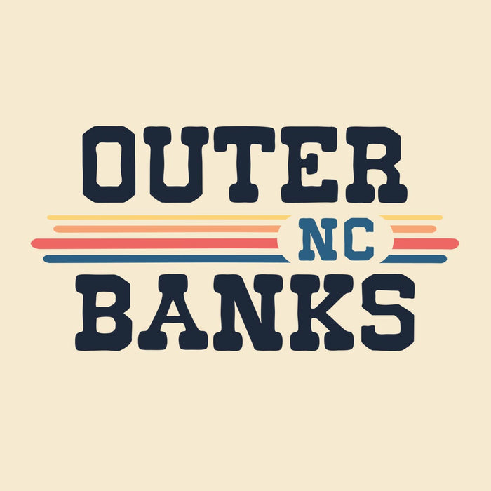 Outer Banks, NC (Vintage Sunset) Unisex Ringer T-Shirt