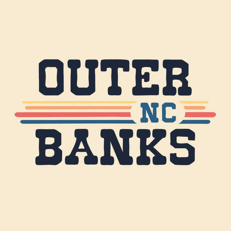 Outer Banks, NC (Vintage Sunset) Unisex Ringer T-Shirt