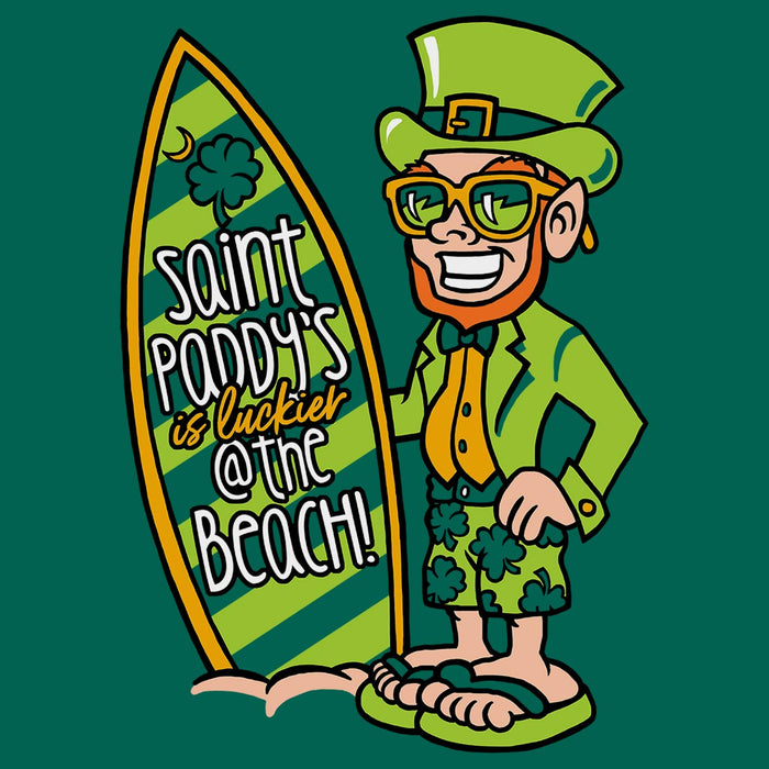 Saint Paddy's is Luckier @ the Beach! Unisex T-Shirt