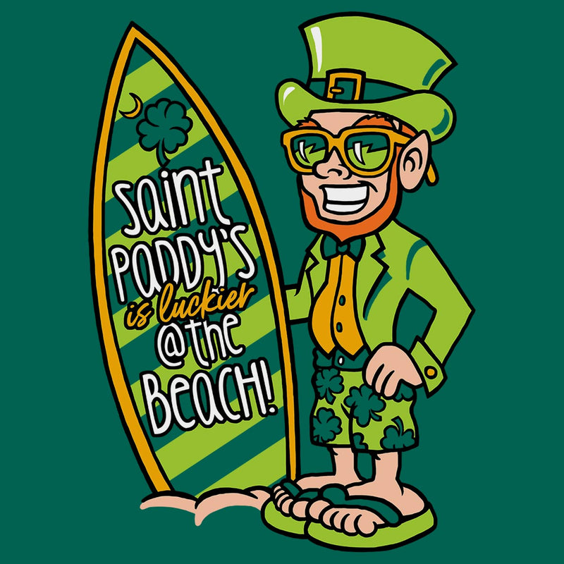 Saint Paddy's is Luckier @ the Beach! Unisex T-Shirt