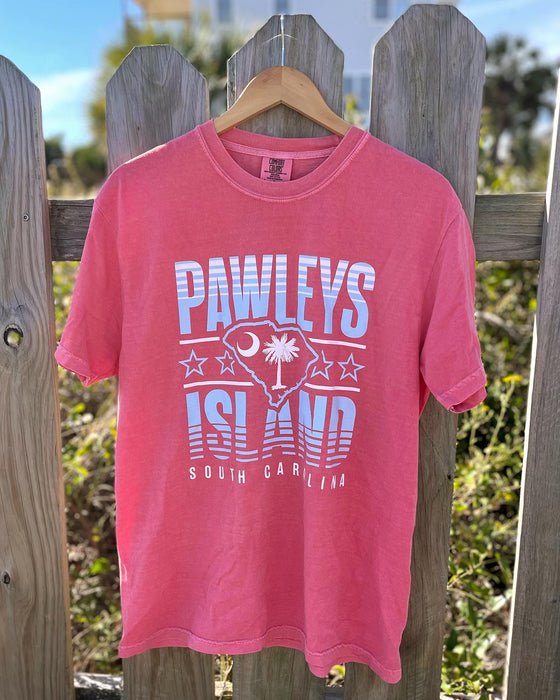 Pawleys Island, South Carolina (Summer Haze) Comfort Colors Heavyweight T-Shirt