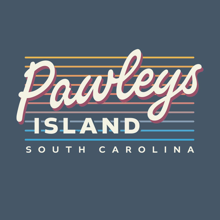 Pawleys Island - South Carolina (Summer Nights) Comfort Colors Heavyweight T-Shirt
