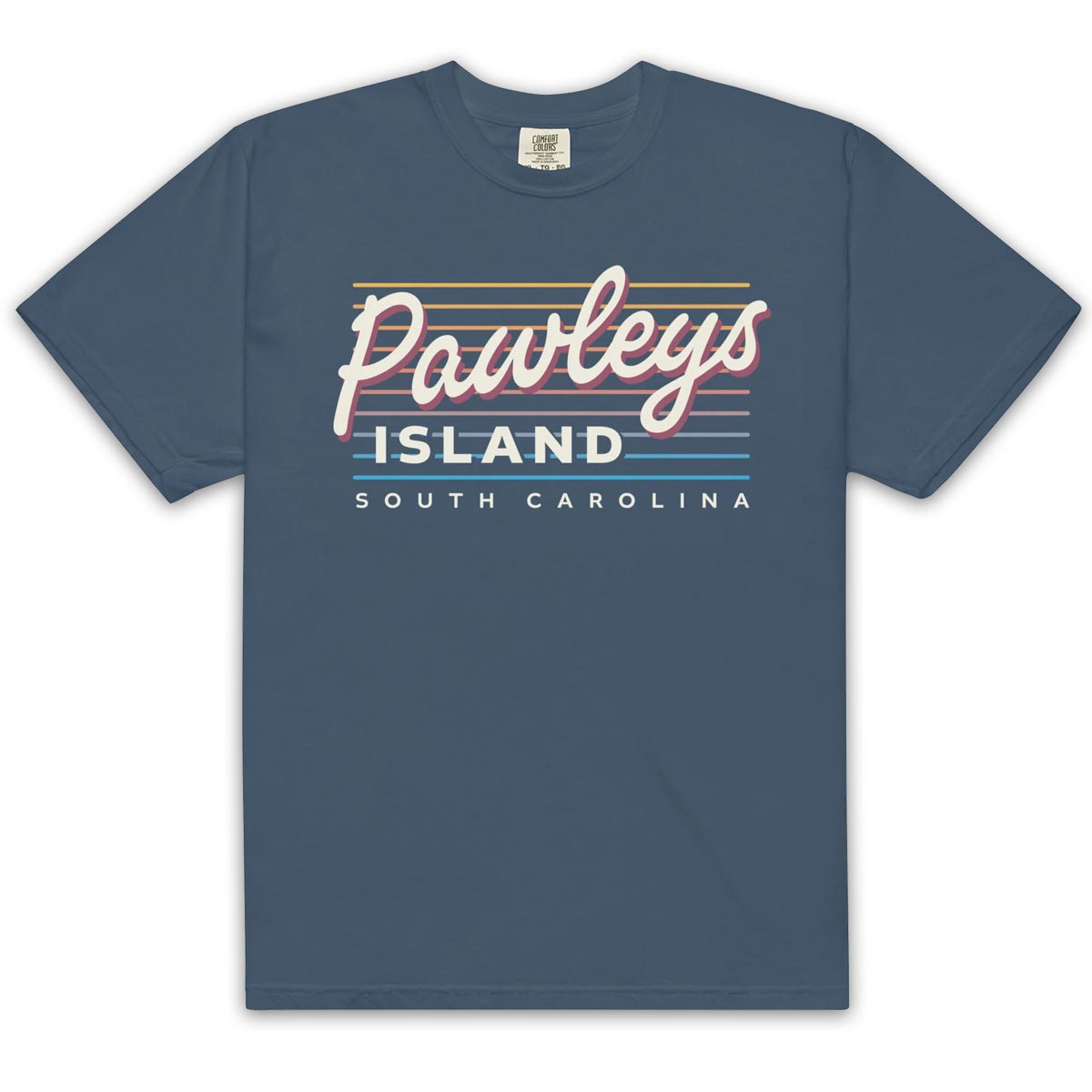 Pawleys Island - South Carolina (Summer Nights) Comfort Colors Heavyweight T-Shirt