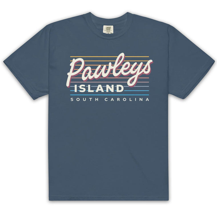 Pawleys Island - South Carolina (Summer Nights) Comfort Colors Heavyweight T-Shirt