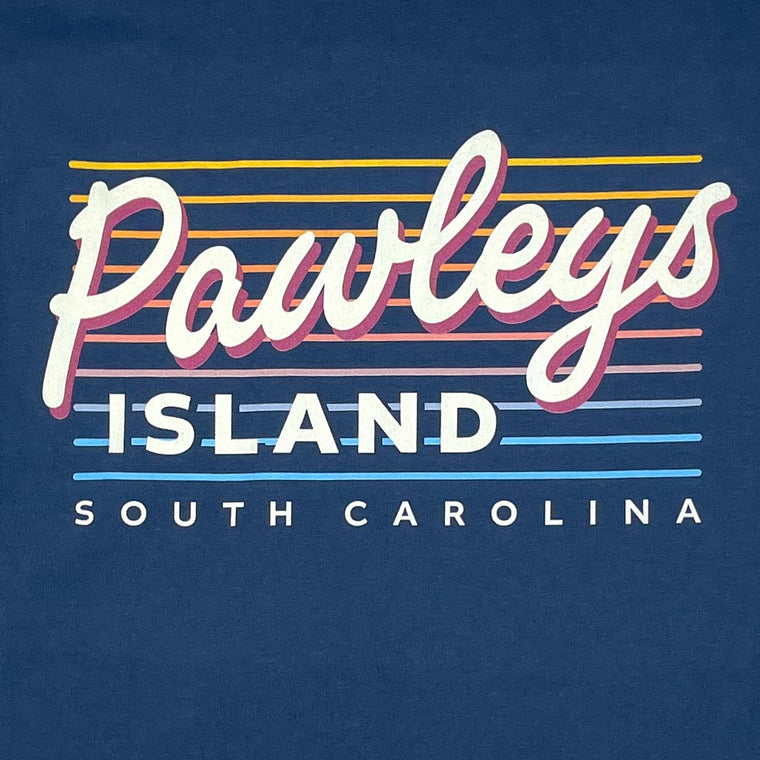 Pawleys Island - South Carolina (Summer Nights) Comfort Colors Heavyweight T-Shirt