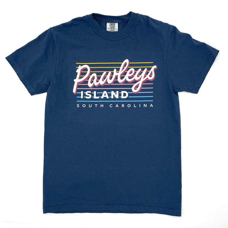 Pawleys Island - South Carolina (Summer Nights) Comfort Colors Heavyweight T-Shirt