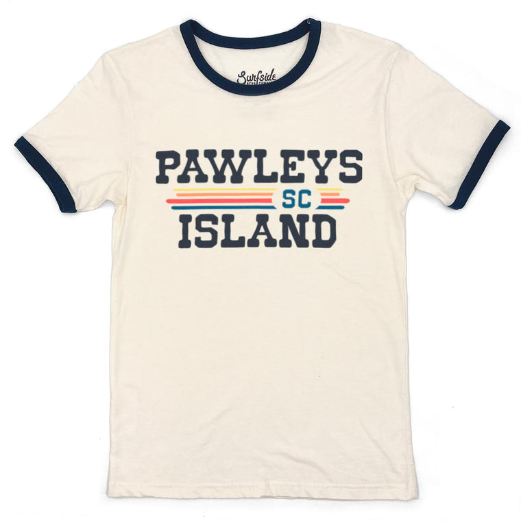Pawleys Island, SC (Vintage Sunset) Unisex Ringer T-Shirt