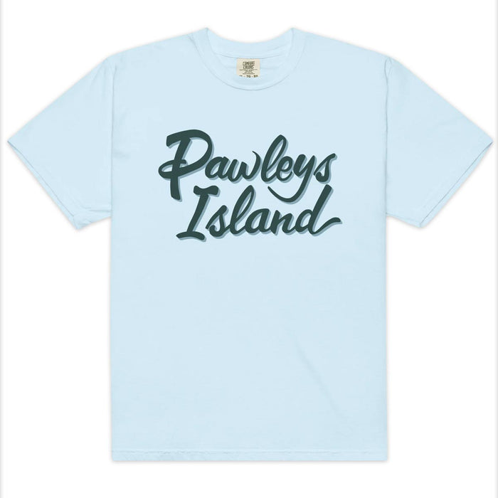 Pawleys Island (Sign Script) Comfort Colors Heavyweight T-Shirt