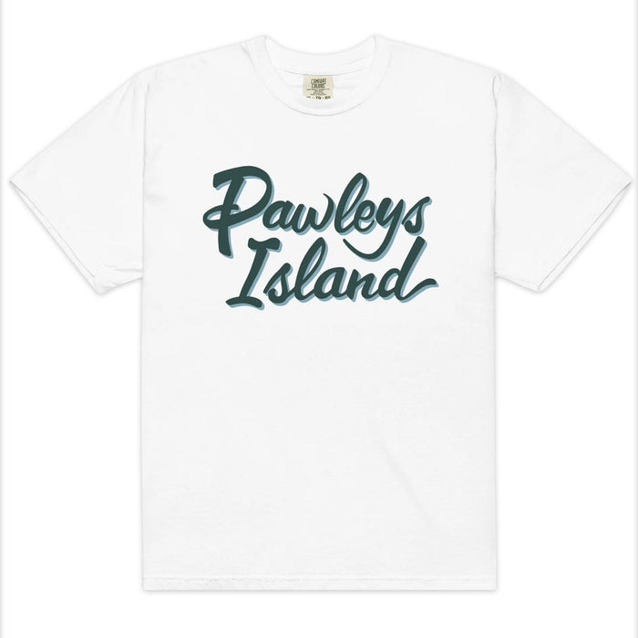Pawleys Island (Sign Script) Comfort Colors Heavyweight T-Shirt
