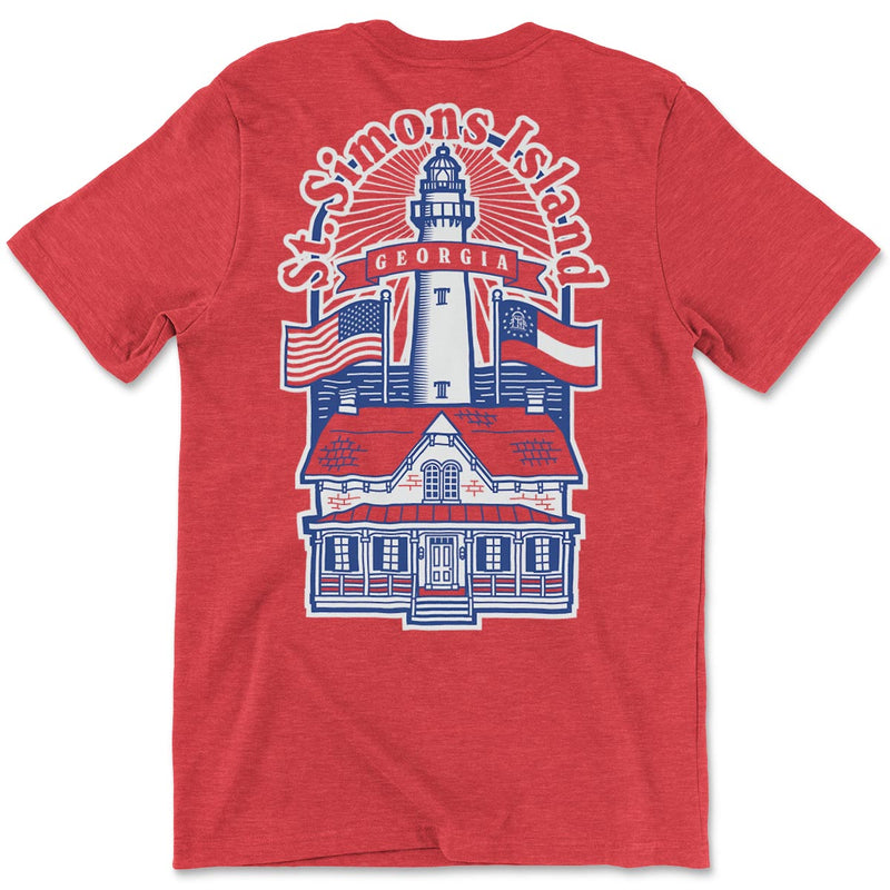 St. Simons Island - Georgia (Lighthouse) Unisex T-Shirt
