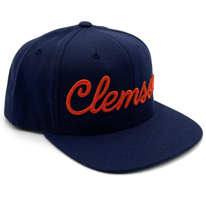 Clemson (Script) Snapback Hat