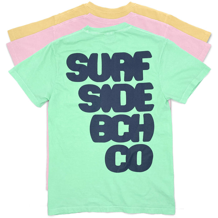 Surf Side Bch Co (Letter Burst) Comfort Colors Heavyweight T-Shirt